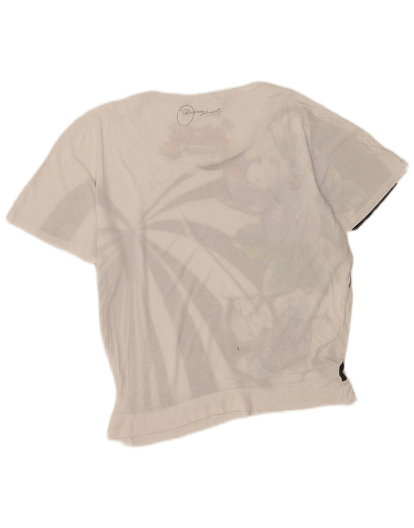 Desigual ženska majica s grafičkim motivima UK 14 Large White Floral