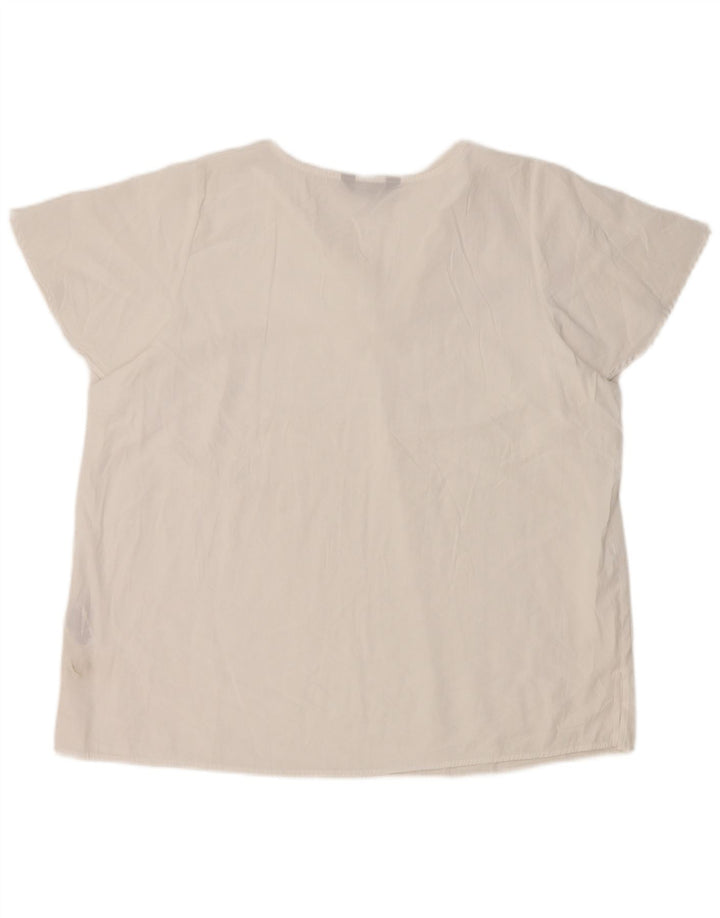 Top ženska bluza Marks & Spencer UK 20 2XL bijela viskoza