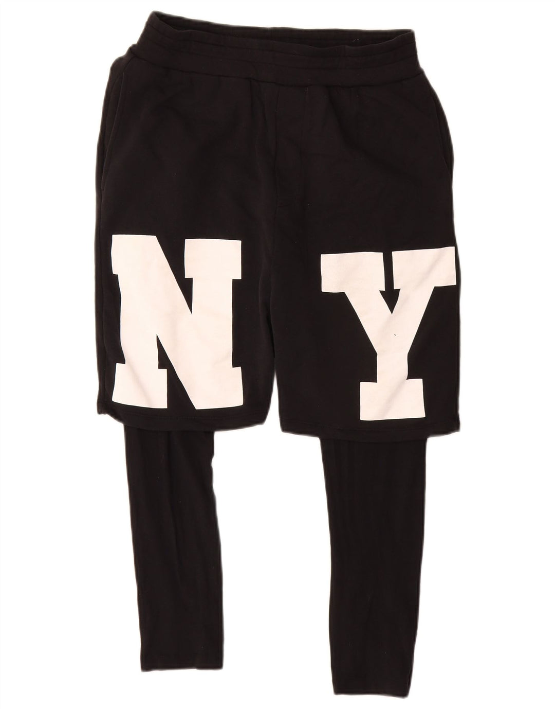 Zara muške grafičke sportske kratke hlače Srednje crni pamuk