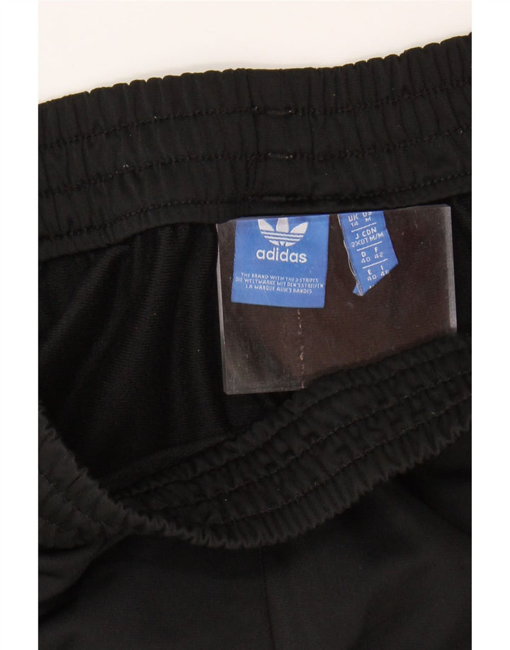 ADIDAS Womens Sport Shorts UK 14 Medium Black Polyester