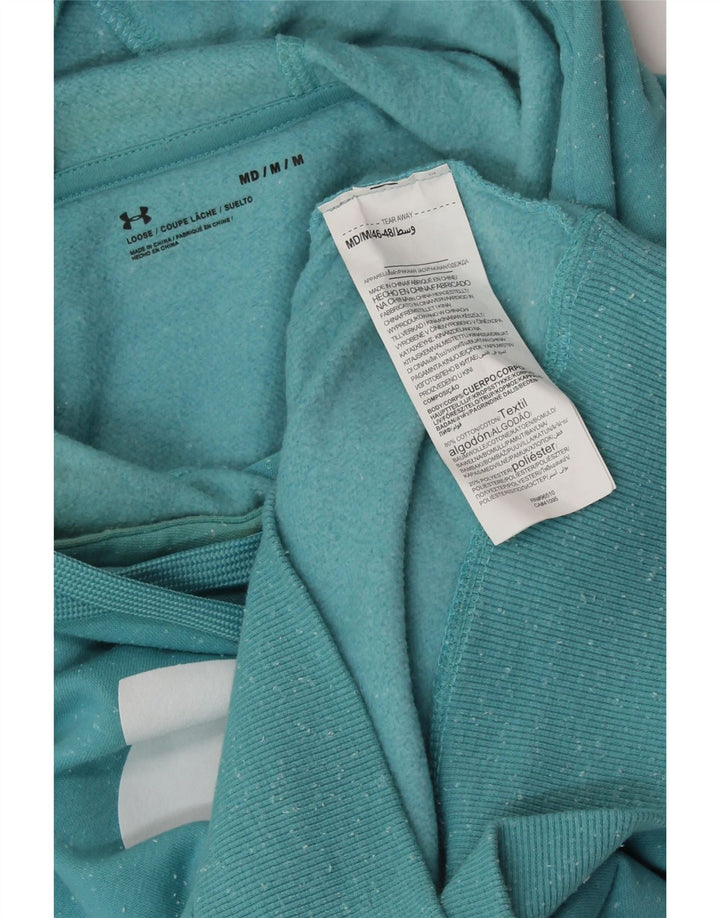 UNDER ARMOUR Ženska prevelika majica s kapuljačom UK 14 srednje plava s pjegama