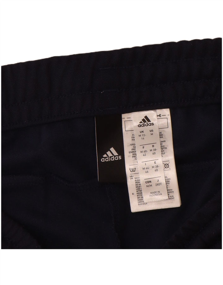 Adidas ženske hlače za trenirku UK 12/14 srednje mornarsko plave poliesterske hlače