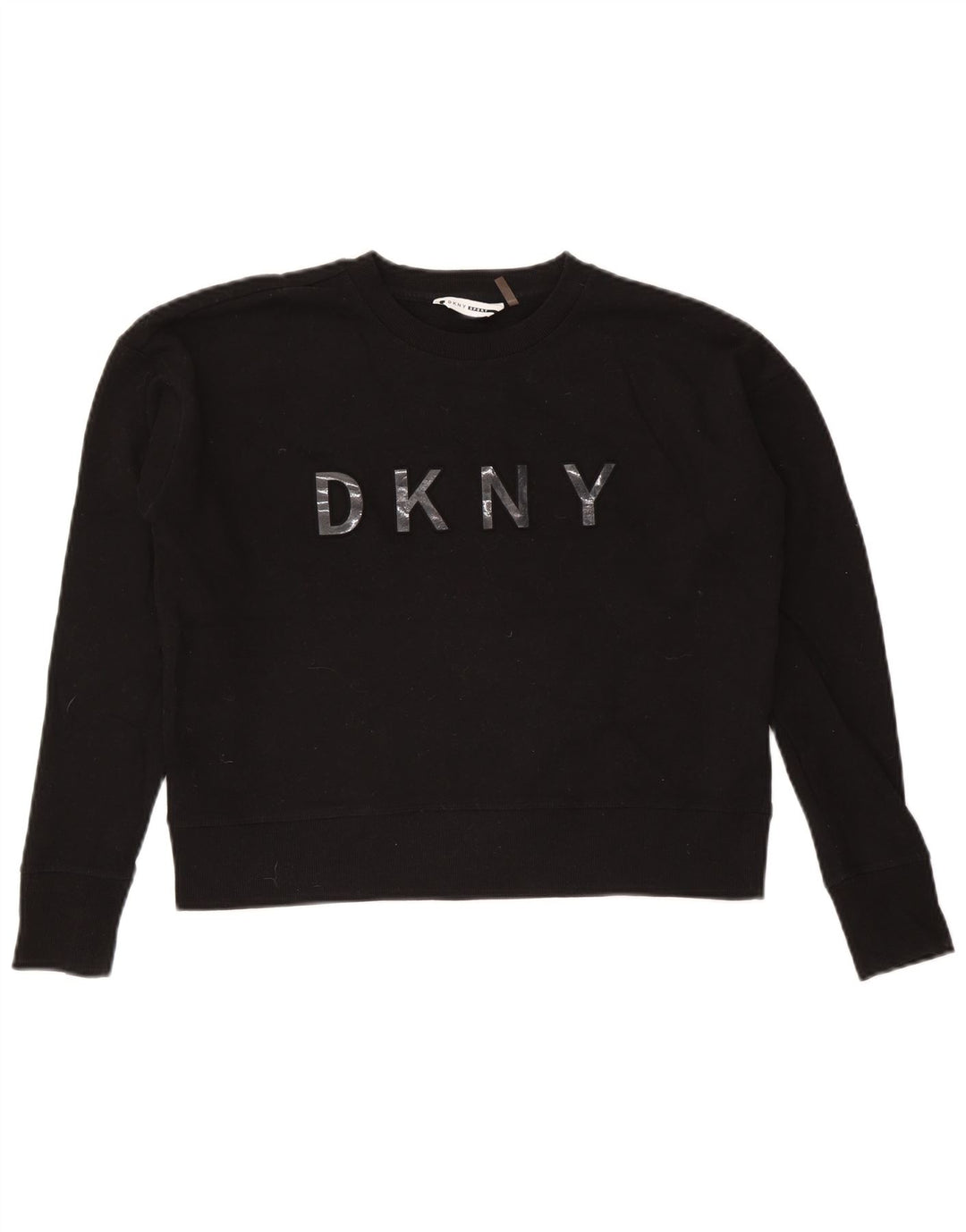 Dkny Ženska prekomjerna kratka majica s motivima UK 10 Mala crna