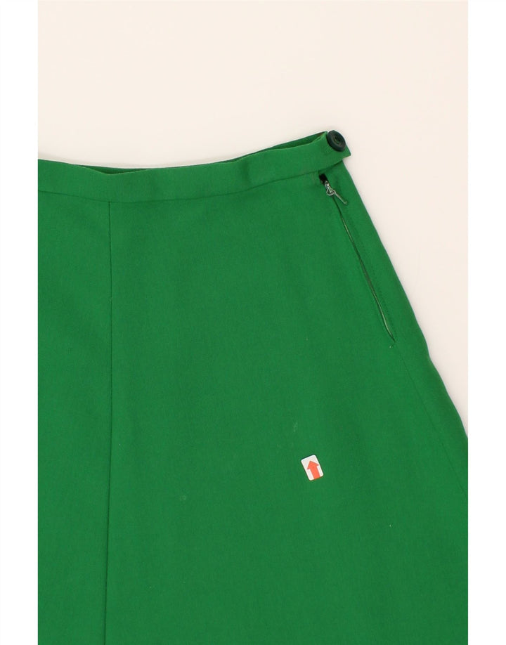 VINTAGE Womens A-Line Skirt W26 Small Green Vintage Vintage and Second-Hand Vintage from Messina Hembry 