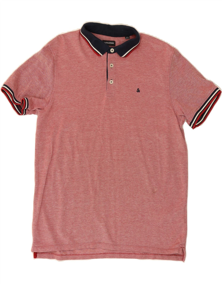 JACK & JONES Mens Polo Shirt XL Red Cotton Vintage Jack & Jones and Second-Hand Jack & Jones from Messina Hembry 