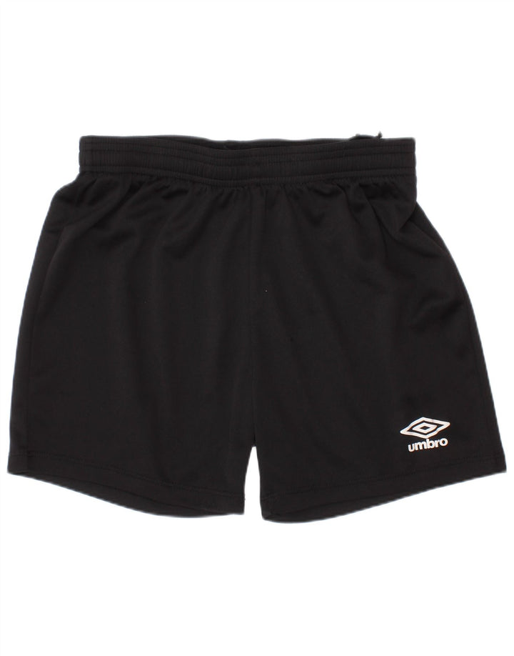 Umbro kratke sportske hlače za dječake 9-10 godina srednje crne boje od poliestera