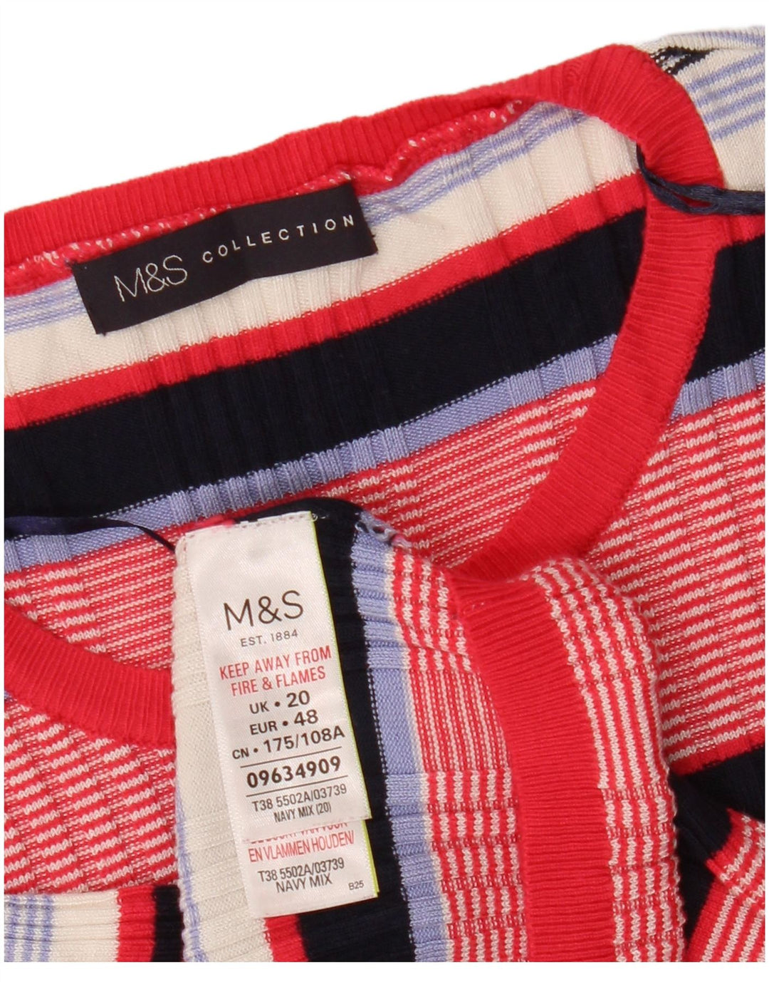 MARKS & SPENCER Ženski pulover s okruglim izrezom UK 20 2XL Višebojni