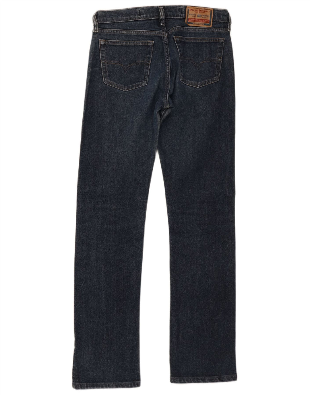 DIESEL Ženske ravne traperice W27 L30 tamnoplavi pamuk