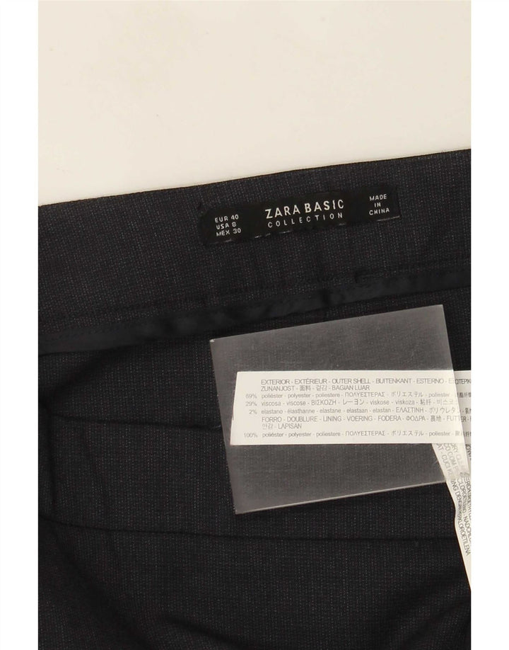 Zara ženske uske chino hlače EU 40 srednje W30 L27 tamnoplavi poliester