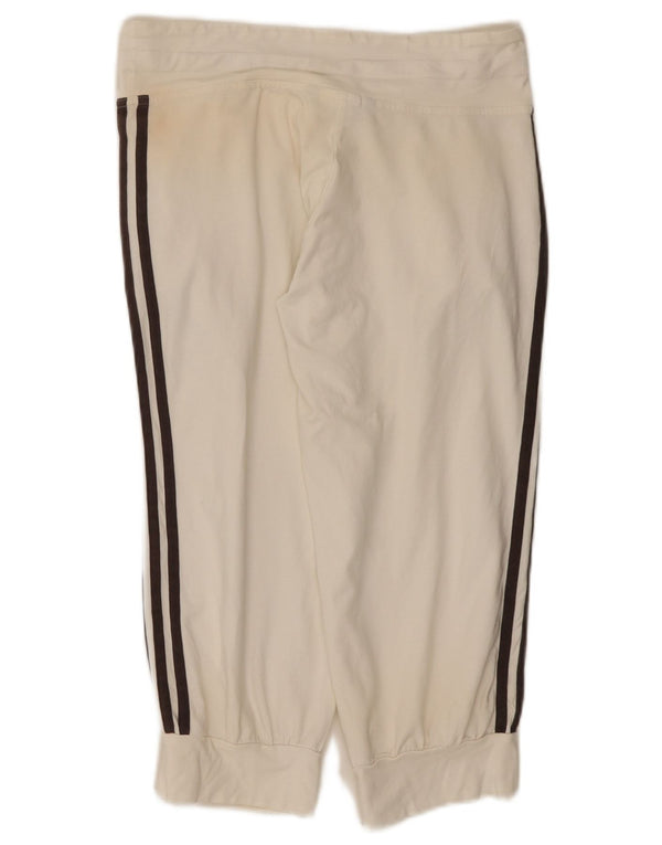 Adidas Ženske Capri Trenirke Hlače Joggers UK 10 Small White