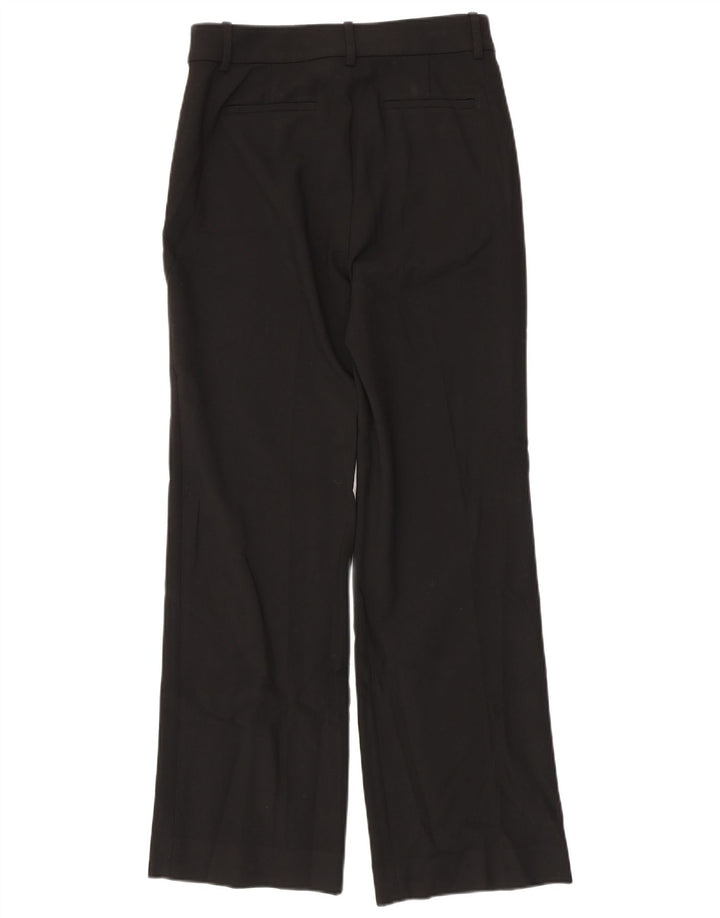 J. CREW Ženske ravne chino hlače US 6 srednje W30 L31 crni poliester