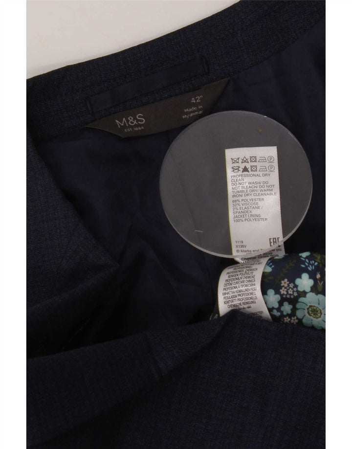 Marks & Spencer muška jakna sa 2 gumba UK 42 veliki tamnoplavi poliester