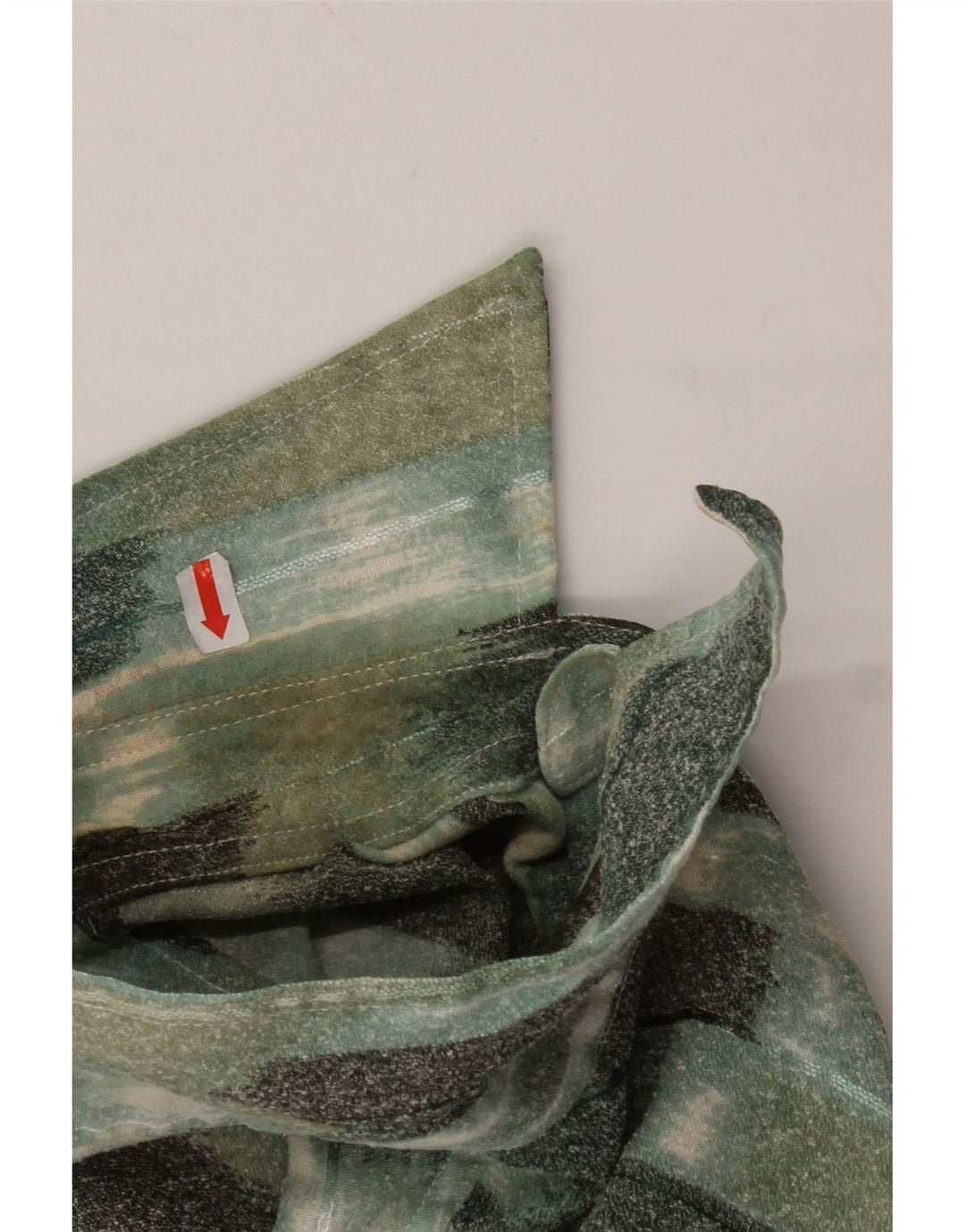 VINTAGE muška košulja kratkih rukava velike zelene geometrije