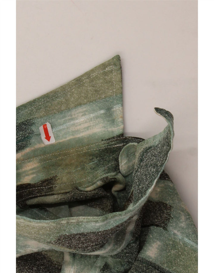 VINTAGE muška košulja kratkih rukava velike zelene geometrije