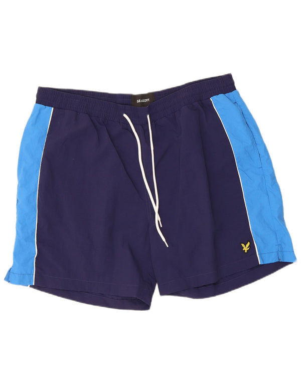 Lyle & Scott muške kratke hlače za plivanje 2XL tamnoplavi najlon u boji