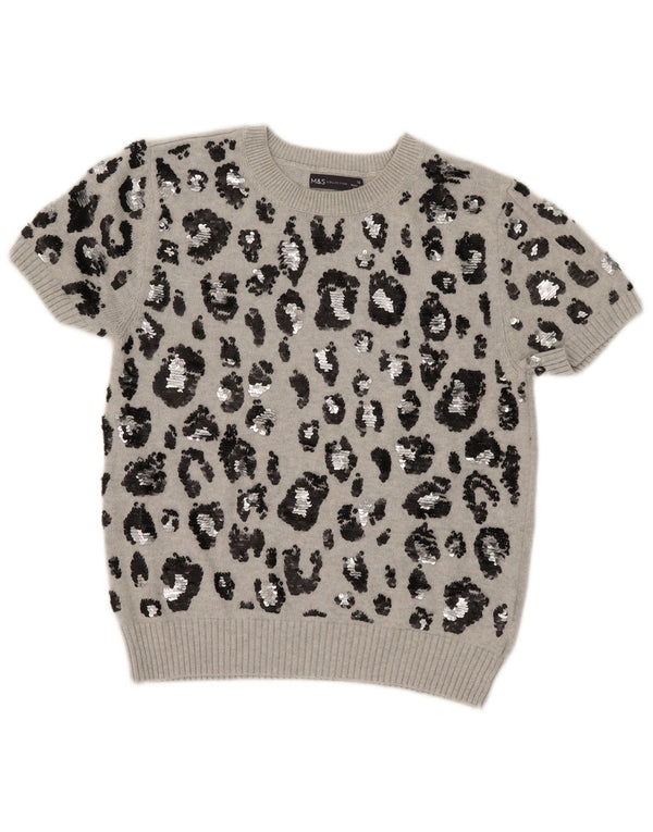 Marks & Spencer ženski pulover s okruglim izrezom UK 16 Large Grey