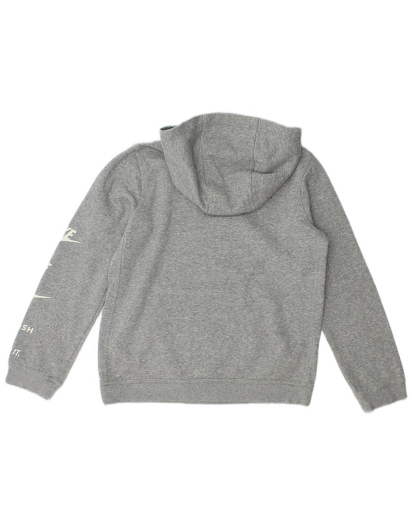 Nike Boys Graphic Hoodie Džemper 12-13 godina veliki sivi flekasti pamuk