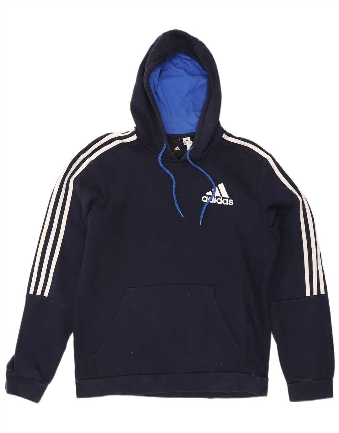 Adidas muška majica s kapuljačom Srednje tamnoplavi pamuk