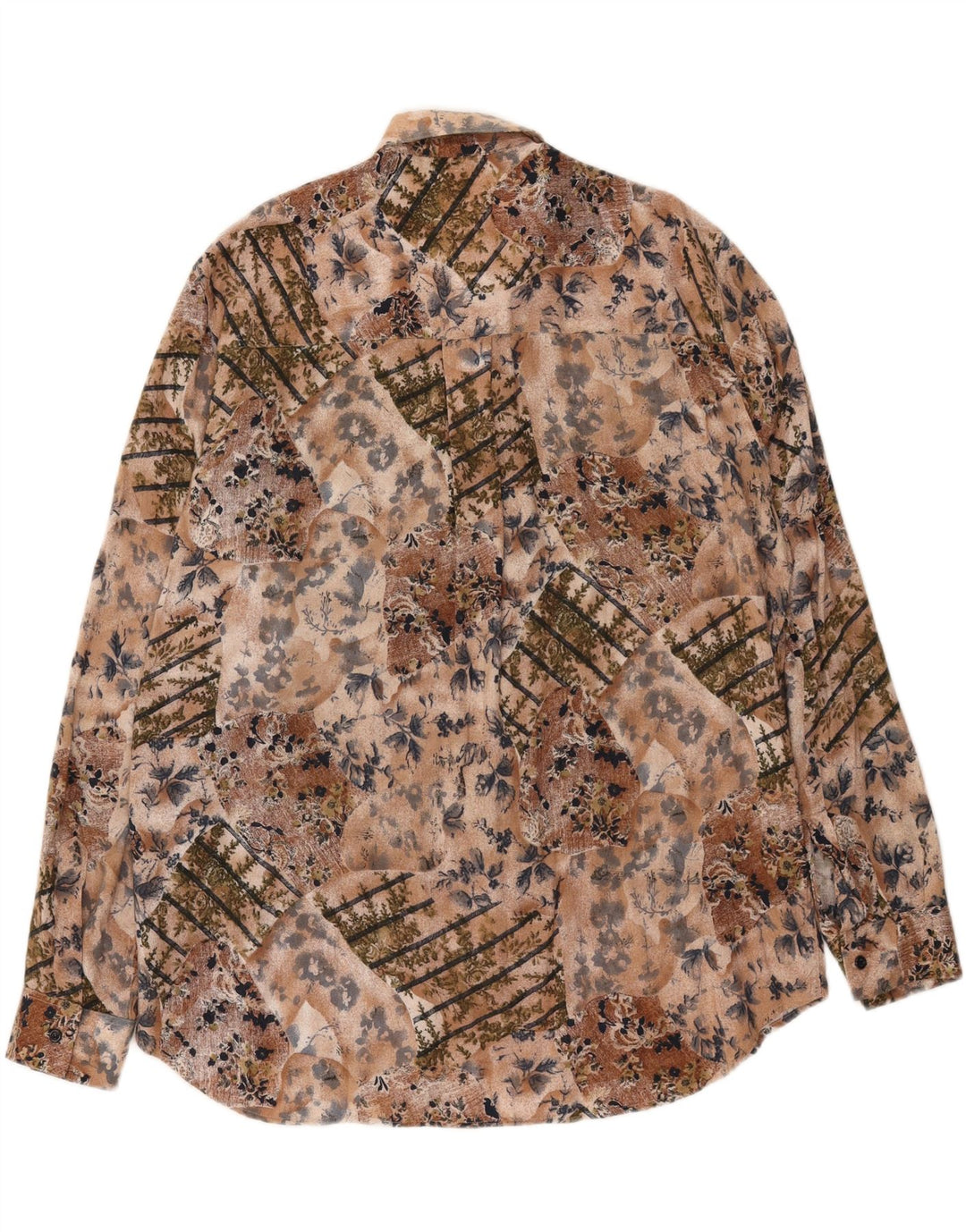 VINTAGE Mens Shirt XL Multicoloured Floral Vintage Vintage and Second-Hand Vintage from Messina Hembry 