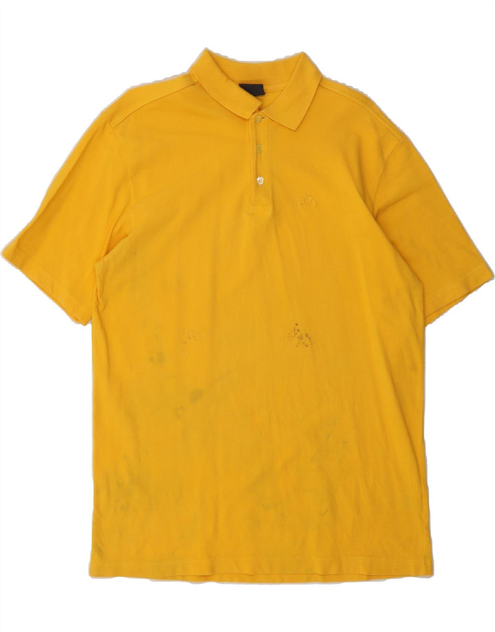 ELLESSE Mens Polo Shirt XL Yellow Cotton Vintage Ellesse and Second-Hand Ellesse from Messina Hembry 