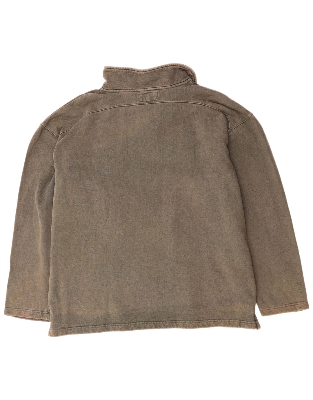 WEIRD FISH Muška majica s izrezom s patentnim zatvaračem XL, sivi pamuk