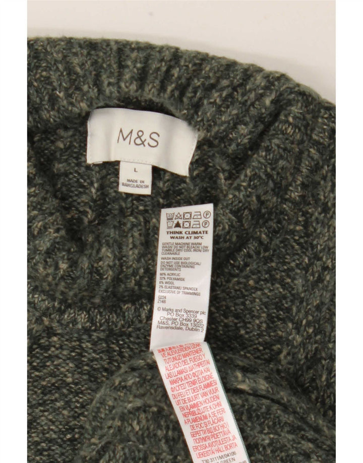 Marks & Spencer muški džemper s kornjačičastim ovratnikom, veliki kaki akril