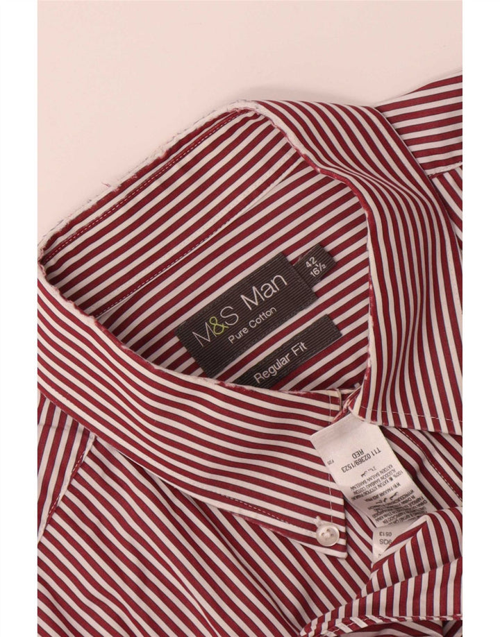 Marks & Spencer muška košulja standardnog kroja veličina 42 16 1/2 velike crvene pruge