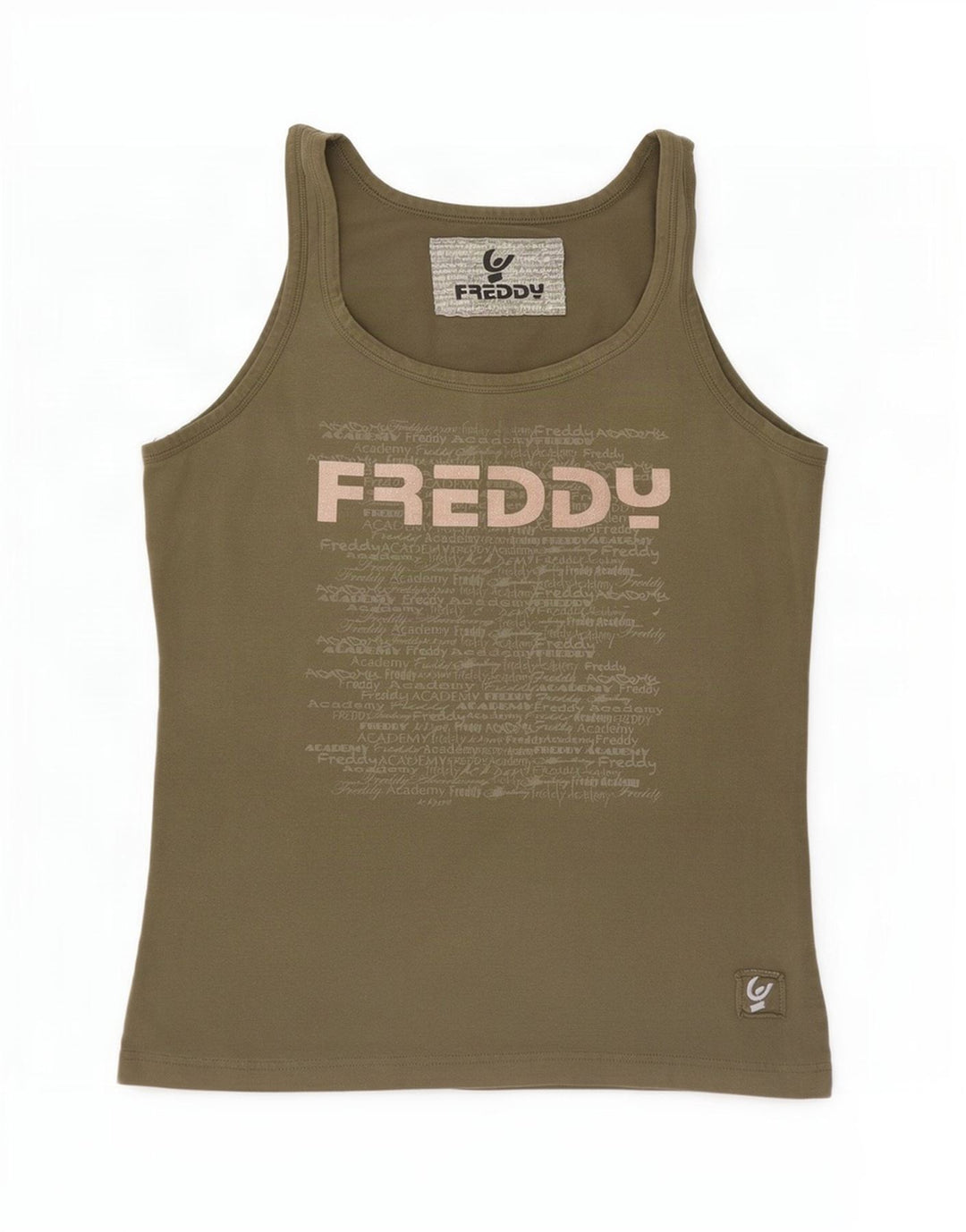Freddy ženski grafički prsluk IT 46/48 veliki kaki pamuk