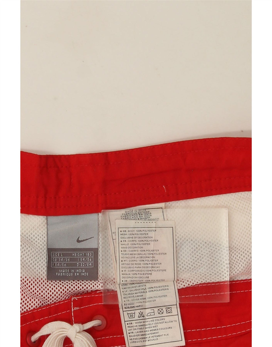 Nike muške kratke hlače za kupanje veliki crveni poliester u boji