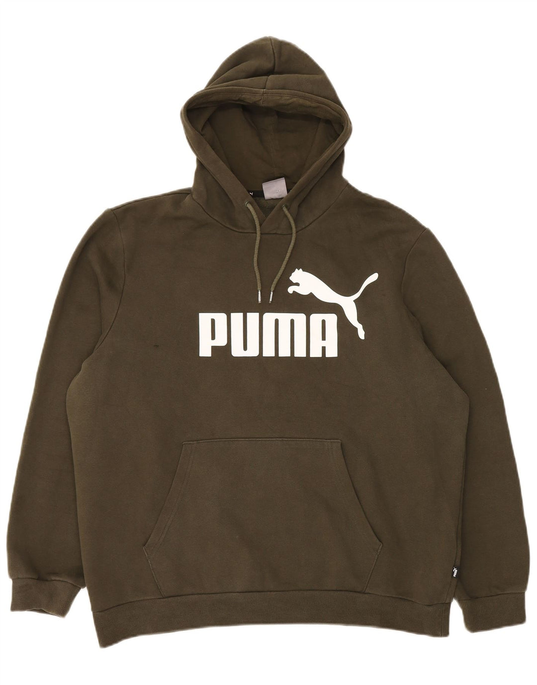 Puma muška majica s kapuljačom XL, kaki pamuk