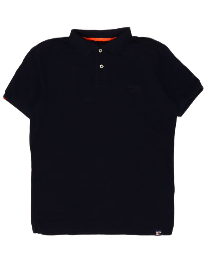 Superdry muška polo majica mala tamnoplava pamuk