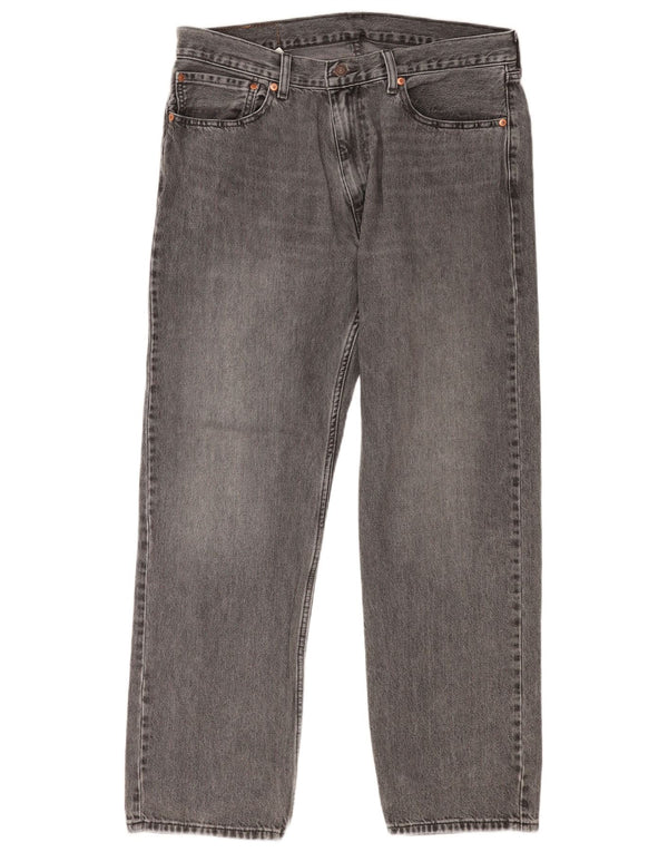 Levi's muške 555 ravne traperice opuštenog kroja W34 L32 sivi pamuk