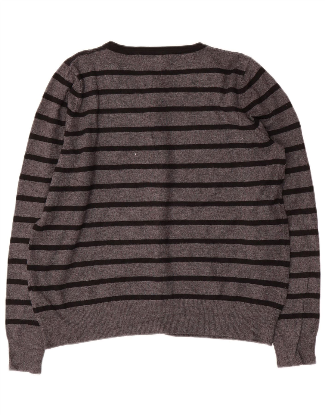 MARKS & SPENCER Ženski kratki kardigan pulover UK 14 srednje sive pruge