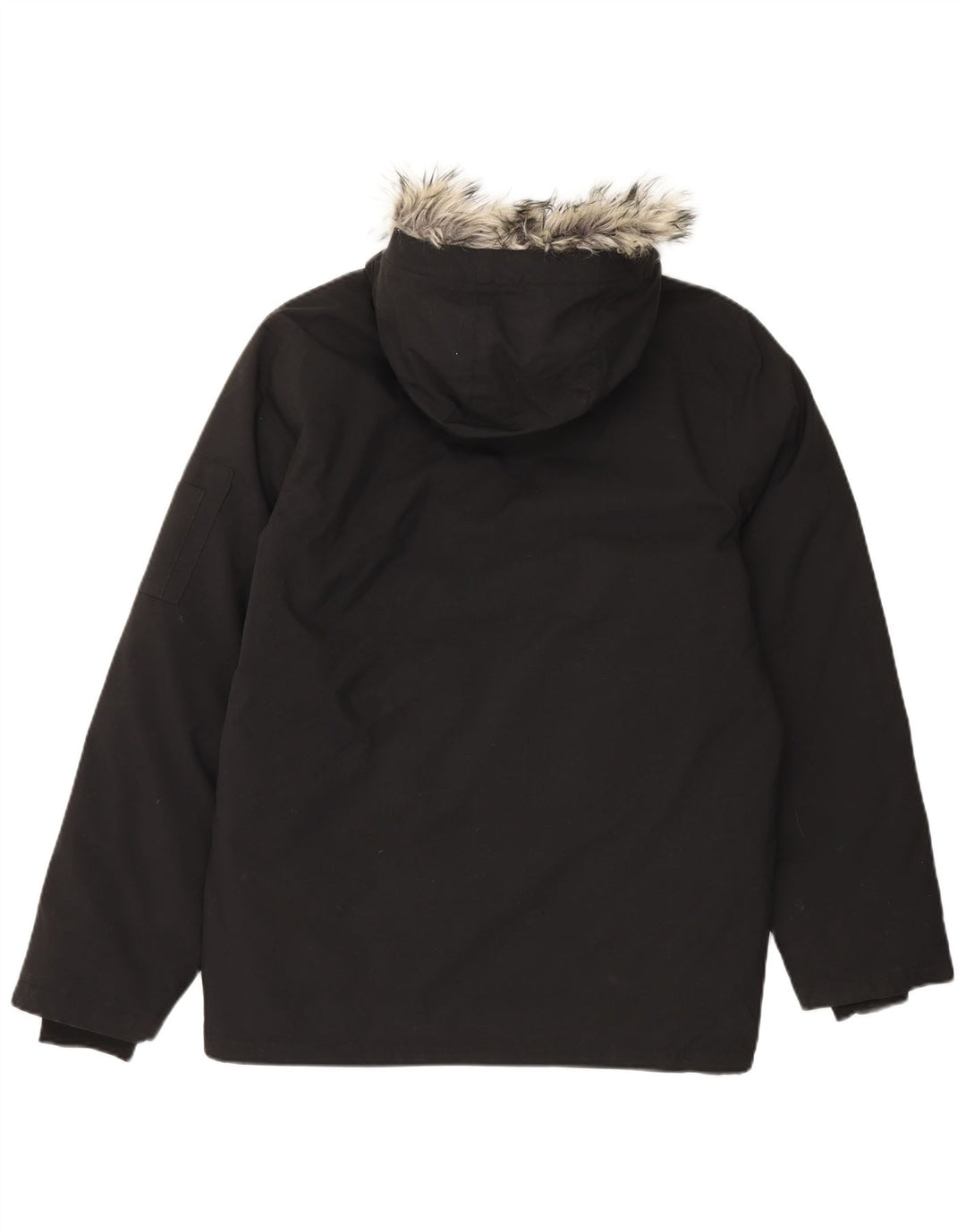 Adidas muška parka jakna s kapuljačom UK 36 Mala crna najlonska