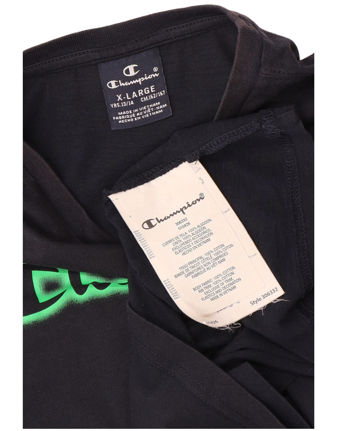 CHAMPION Majica s grafičkim motivima za dječake 13-14 godina XL tamnoplavi pamuk