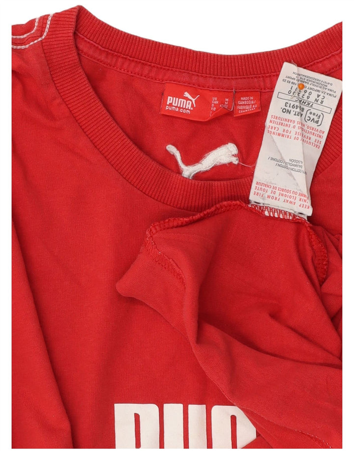 PUMA Muška majica kratkih rukava srednje srednje crvene boje