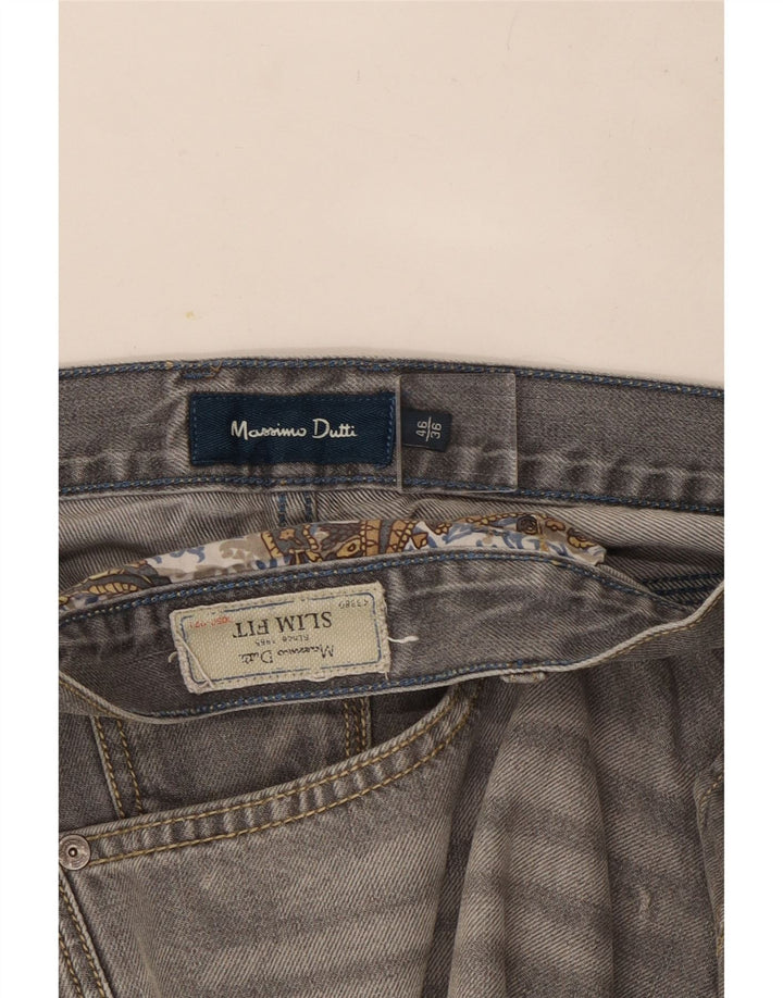 Massimo Dutti muške uske traperice EU 46 XL W36 L28 sive