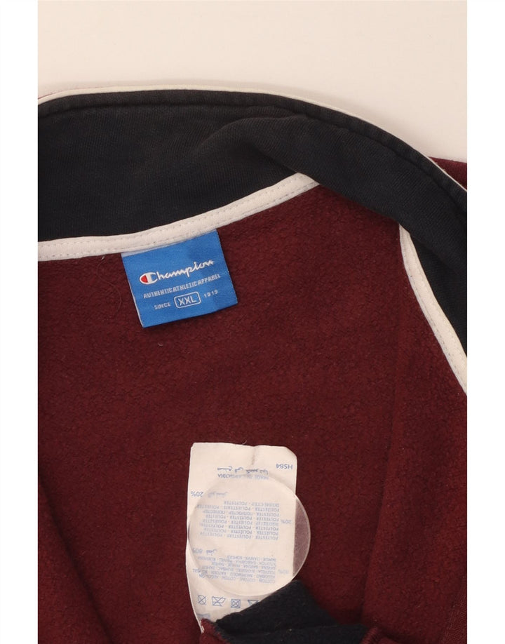 CHAMPION Muška trenirka, gornja jakna 2XL, kestenjasto obojena, pamuk