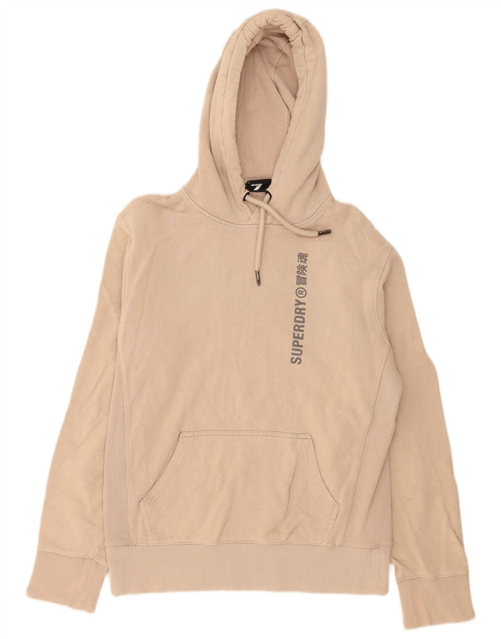 Superdry muška majica s kapuljačom s kapuljačom, mala, bež