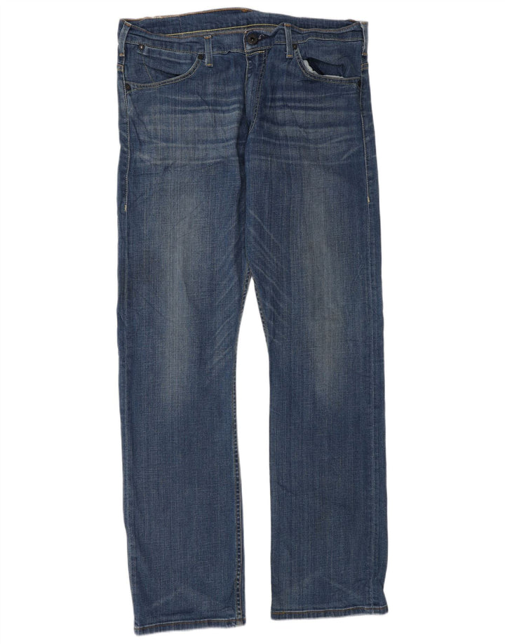 Levi's muške ravne traperice W36 L34 plavi pamuk
