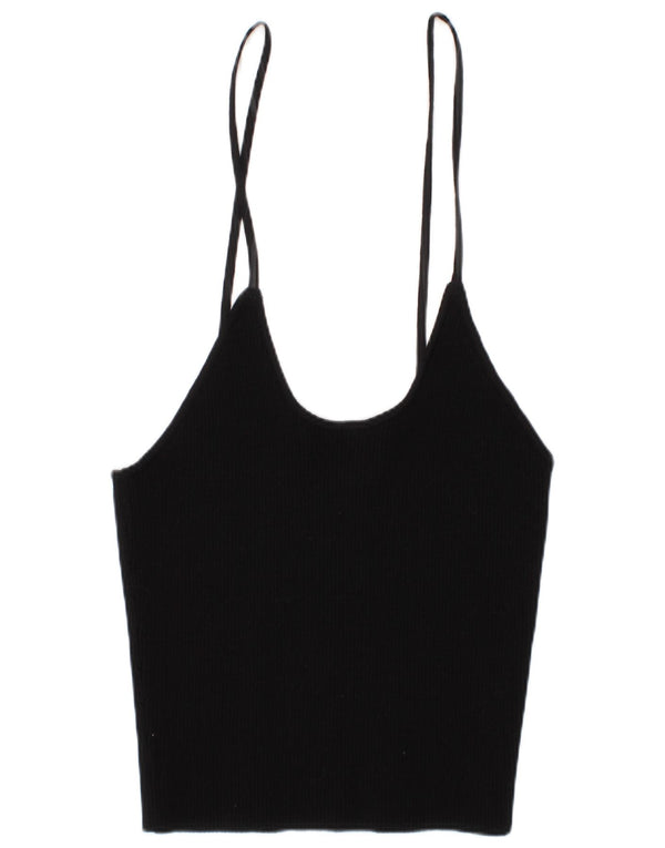 Zara Womens Cami Top UK 10 Small Black