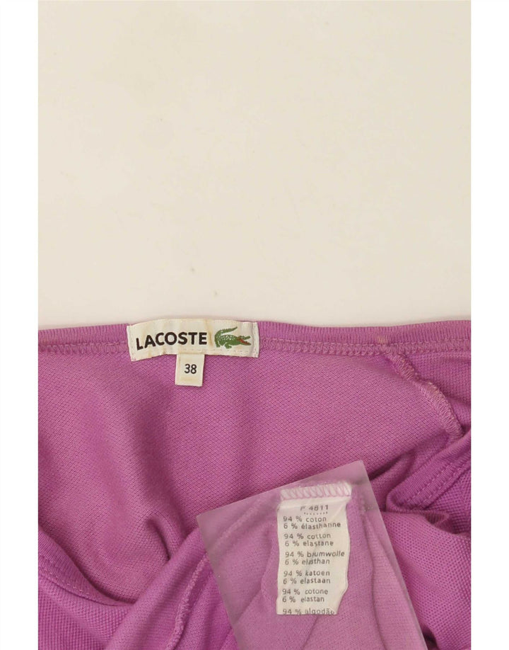 Lacoste ženska majica kratkih rukava, veličina 38 srednje ljubičasta pamuk