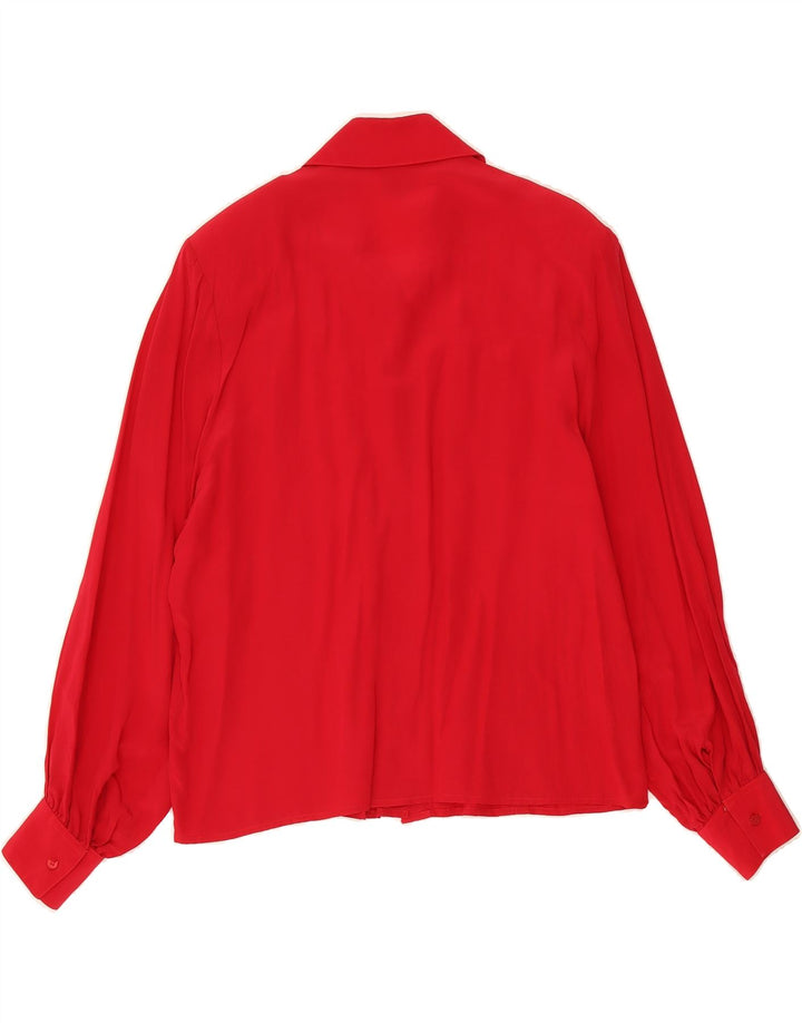VISION Womens Shirt IT 42 Medium Red Vintage Vision and Second-Hand Vision from Messina Hembry 