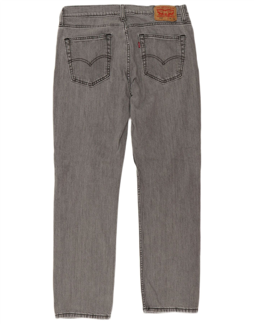 Levi's muške 514 ravne traperice W34 L32 sivi pamuk