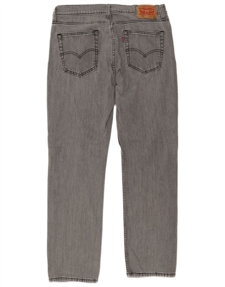 Levi's muške 514 ravne traperice W34 L32 sivi pamuk