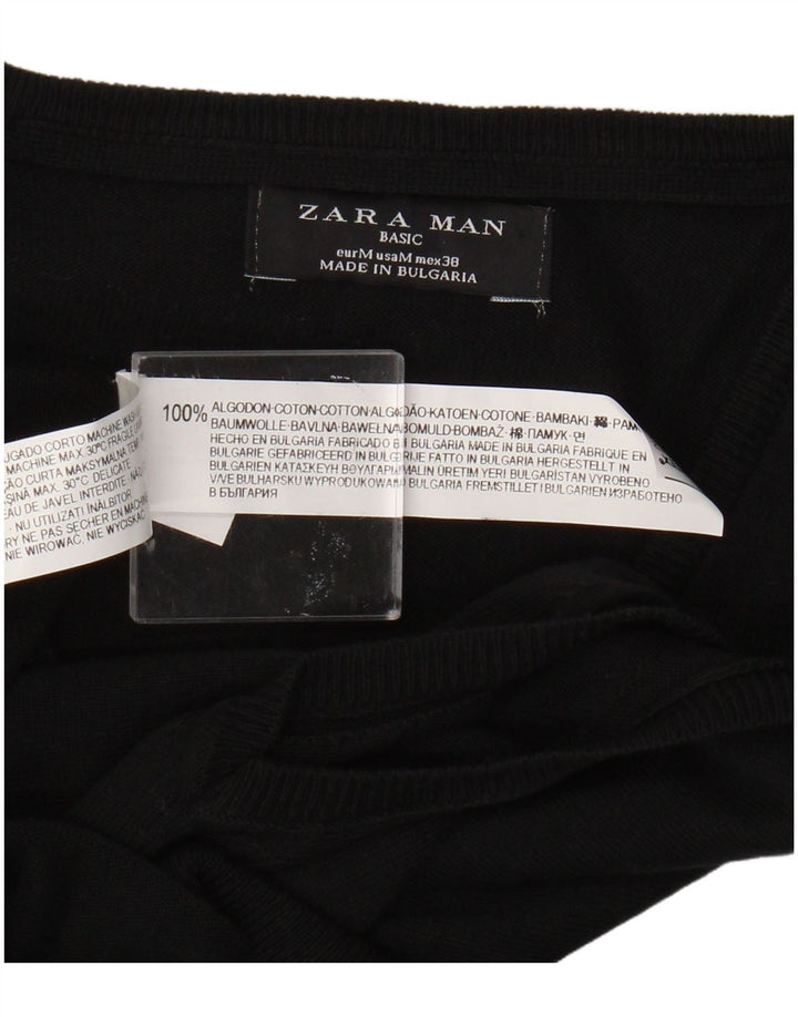 Zara muški prsluk bez rukava Srednji crni pamuk