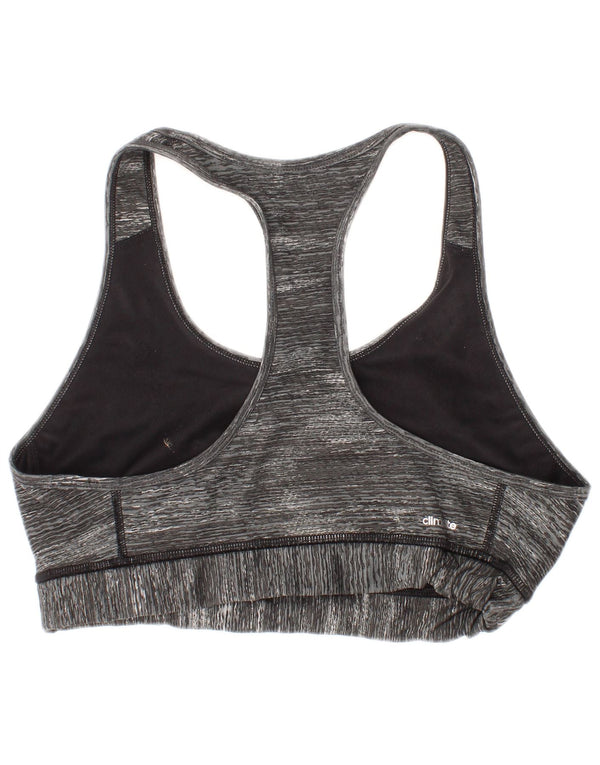 Adidas ženski Climalite sportski grudnjak UK 12/14 Srednje sivi Flekirani sportski