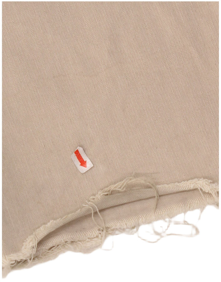 ZARA ženske mornaričke traperice širokog struka EU 34 2XS W24 L29 bež