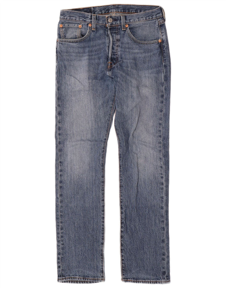 Levi's muške 501 ravne traperice W28 L30 plavi pamuk