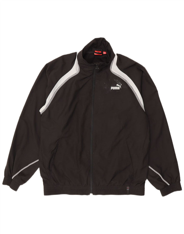 Puma muška gornja jakna trenirke Medium Black Colourblock Poliester
